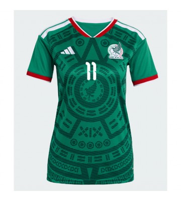 Mexico Santiago Gimenez #11 Hjemmebanetrøje Dame VM 2026 Kortærmet